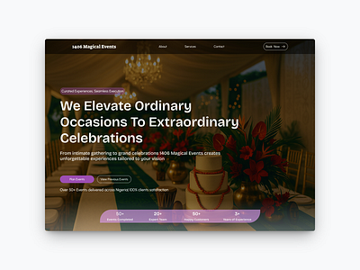 1406Magical Events - Wordpress website design & development nocode development uiuxdesign website wordpress