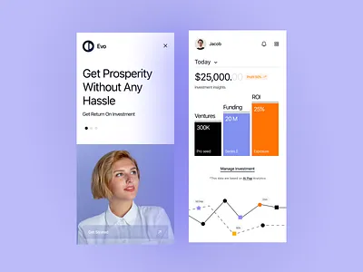 Evo Investment Mobile App Design app app design app ui app ux finance app investment app mobile mobileapp