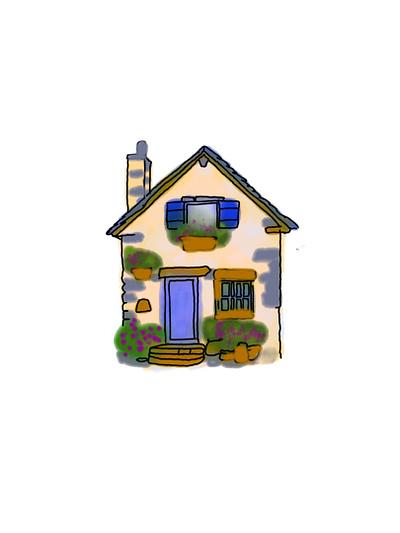 House Architecture Sketch architectural illustration