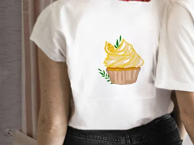 Lemon Cake Illustration citrus dessert