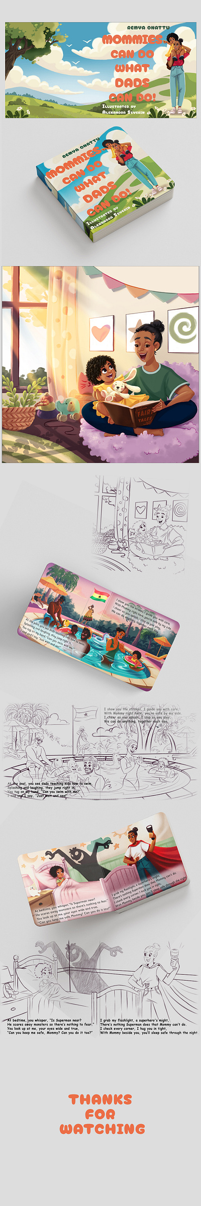 Children's book illustrations for a book beautiful bookillustration child childrensbook ebook illustration kids story