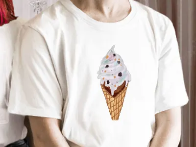 Ice Cream Illustration ice cream watercolo