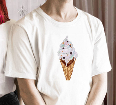 Ice Cream Illustration ice cream watercolo