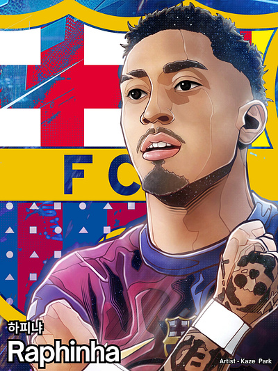 카제박(Kaze Park) FC바르셀로나 일러스트 Raphinha No.11 : 하피냐 그림작가 박승우 fc barcelona artist fc barcelona illustration fc 바르셀로나 선수 그림작가 fc 바르셀로나 선수 일러스트 fc 바르셀로나 아트 콜라보레이션 fc 바르셀로나 작품 제작 fc바르셀로나 아트콜라보 fc바르셀로나 아티스트 fc바르셀로나 일러스트 작가 fc바르셀로나 카제박 fc바르셀로나 하피냐 fc바르셀로나 한국 방한 작품 fc바르셀로나 한국 아티스트 kazepark 스포츠 아트 콜라보레이션 스포츠 아티스트 스포츠 일러스트 작가 축구 일러스트 작가 축구 일러스트 작가 카제박 카제박