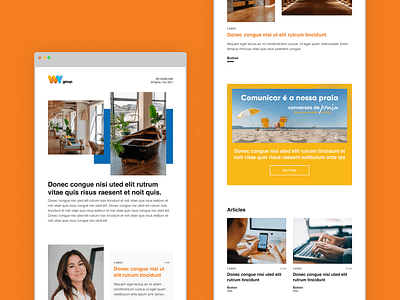 E-mails | WYgroup e mails newsletter uxui design visual design