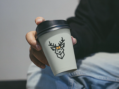 Deer Concept - Food Logo Branding branding coffee logo creative design deer concept deer logo food logo graphic design minimal professional logo