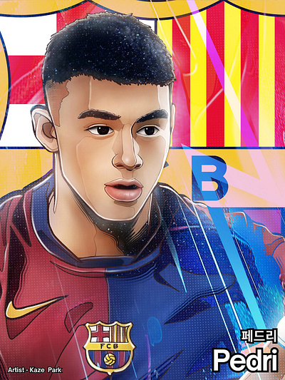 카제박(Kaze Park) FC바르셀로나 일러스트 Pedri No.8 : 페드리 아트콜라보레이션 전문작가 박승우 fc barcelona kaze park fc 바르셀로나 페드리 fc바르셀로나 일러스트 fc바르셀로나 일러스트 작가 fc바르셀로나 일러스트 작품제작 fc바르셀로나 일러스트 카제박 fc바르셀로나 카제박 kazepark pedri pedri kazepark 스포츠 아티스트 스포츠 일러스트 작가 스포츠 일러스트 카제박 fc 바르셀로나 카제박 페드리 선수 일러스트 페드리 일러스트 페드리 일러스트 카제박 페드리 카제박