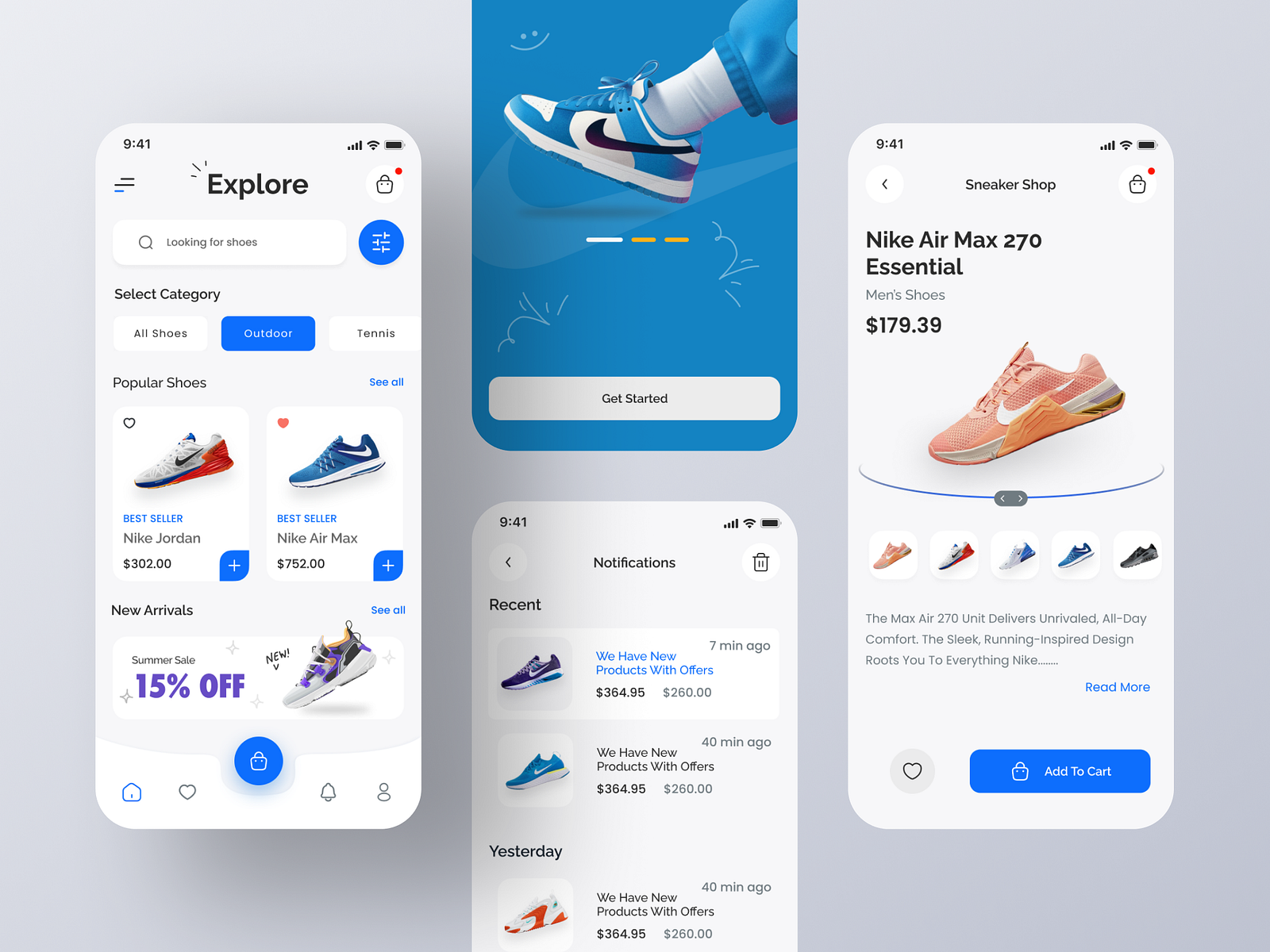 Sneaker Store App Kit by FigmaUI4Free on Dribbble