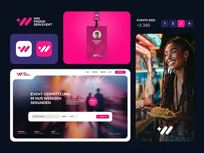 Branding Set brand branding event logo design saas screen design ui design visual design website