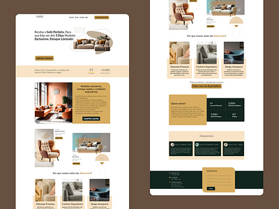 Sofa Store Website – Concept Study design graphic design illustration logo ui website