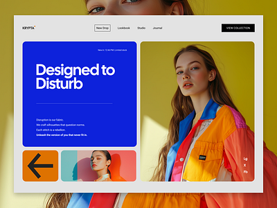 Fashion E-Commerce UI – Bold & Colorful Design bold colorful e commerce fashion heropage online store streetwear trendy ui vibrant