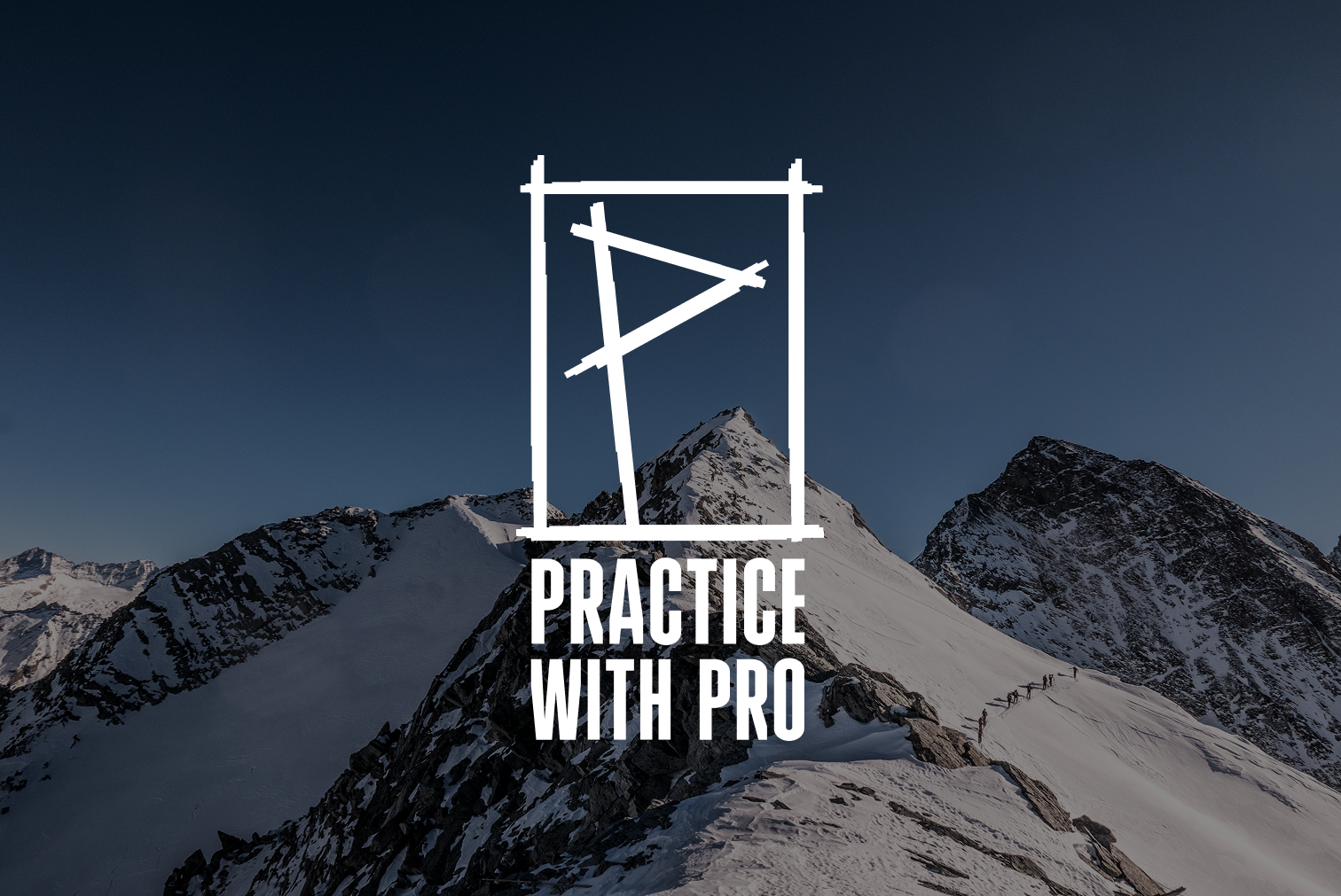 Practice with Pro branding brutalist graphic design hiking minimal mountains punk sport swiss training ui web design