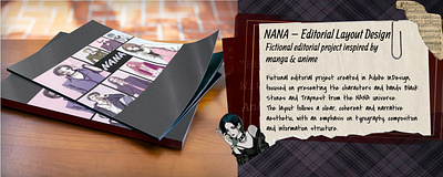 NANA – Editorial Layout Design adobe indesign adobe photosho color palette editorial design fan project graphic design layout design magazine layout print design typography zine design