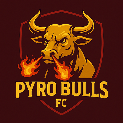 Soccer Logo animation brand branding bull euro fc graphic design international logo soccer team world cup