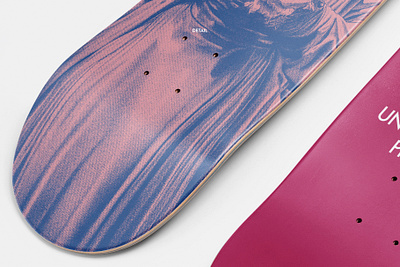 Realistic Skateboard Deck Mockup 9 vector