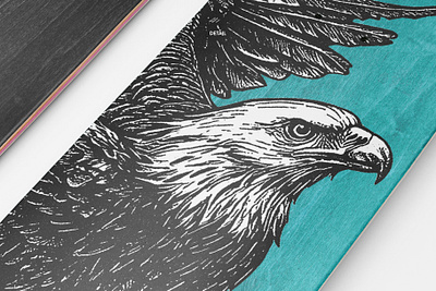 Realistic Skateboard Deck Mockup 9 vector