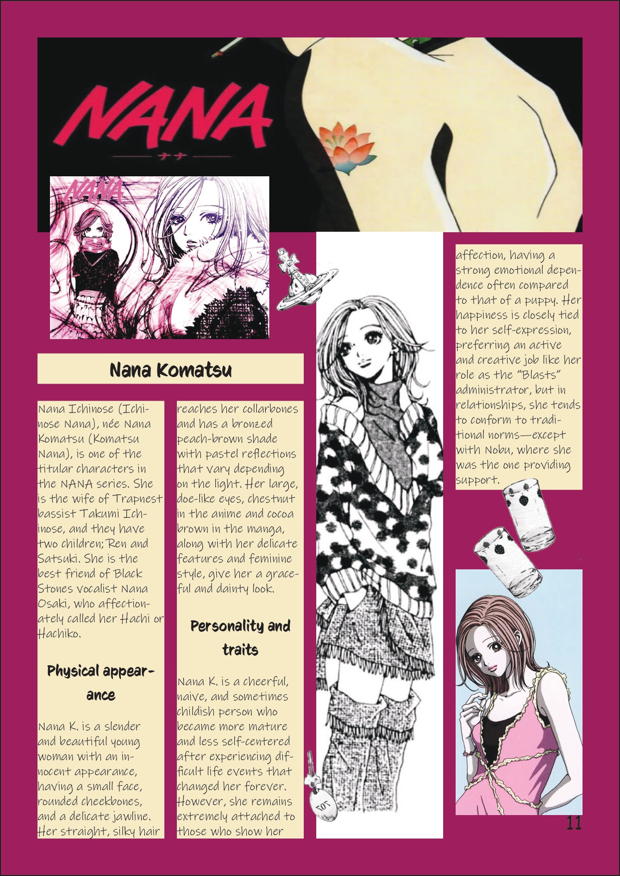 NANAページ NANA – Editorial Layout Design by Andreea Giorgiana Stoica on Dribbble