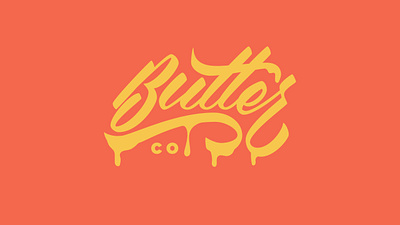 Just Butter caligraphy hand lettering lettering logo typography