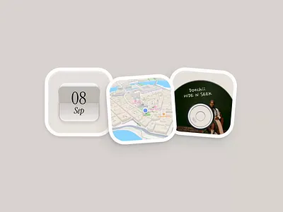 Memory Lane — Widgets v2 animation app app design date graphic design location motion graphics music travel travel widgets ui widget