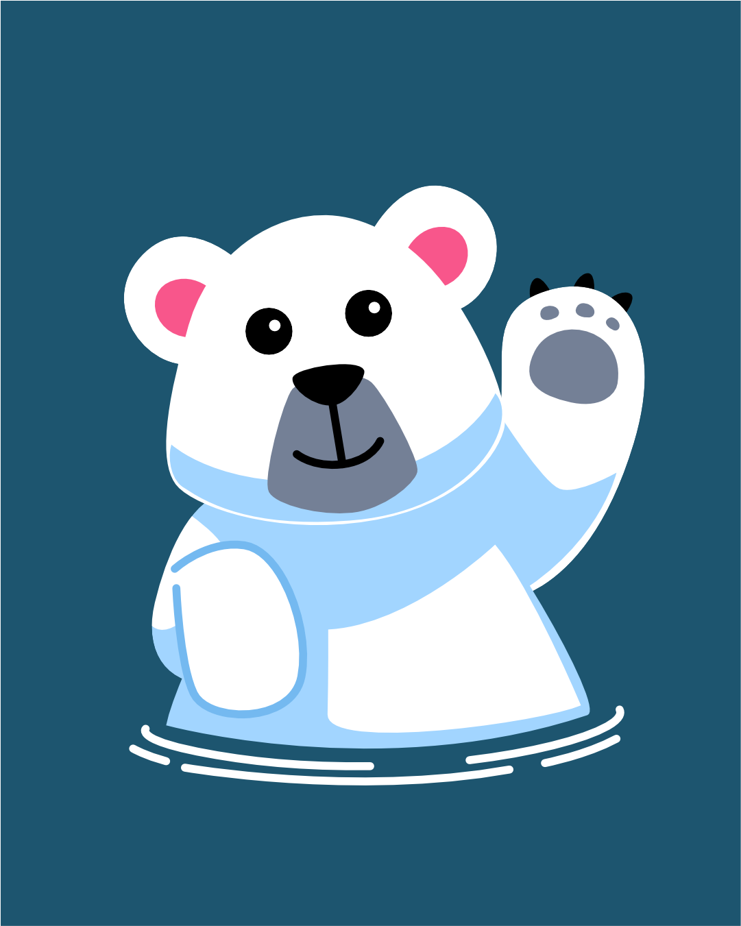 Maze for Children - Help Cute Cartoon Polar Bears Find Food cartoon children illustration illustration maze puzzle vector