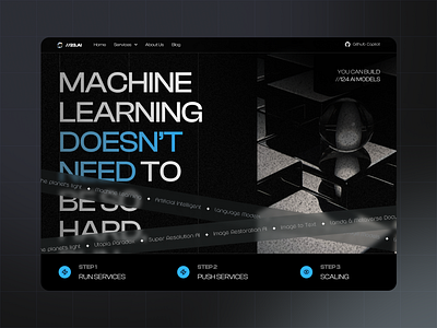 23.AI Landing Page Exploration ai ai website blockchain clean crypto dark dark ui design fonts future futuristic landing page machine learning modern ui web web3 web3 design website