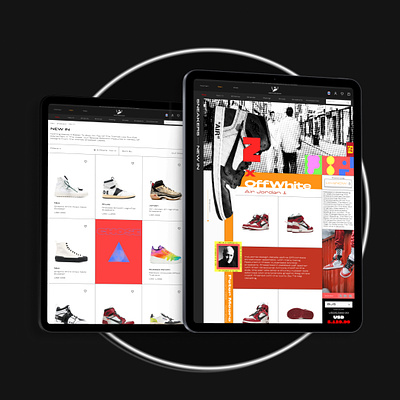Sneakers Shop Website branding graphic design illustration logo ui ux website