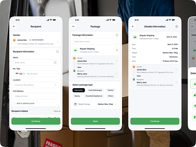 Shipro - Shipping Flow address clean delivery logistik app mobile app modern order services shipment shipping app shipping flow shipping mobile