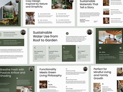 Modern Elegant Nature Sustainability Presentation branding buid build business canva design graphic design house illustration keynote listing powerpoint ppt presentation professional real estate slides sunstainable sustainability ui