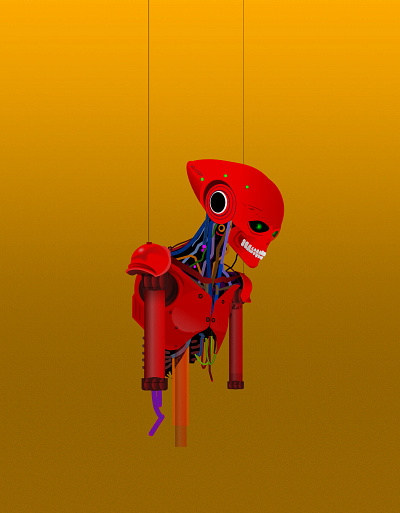 XO-1337 :: Final gnashers illustration robot shunte88 vector xo 1337