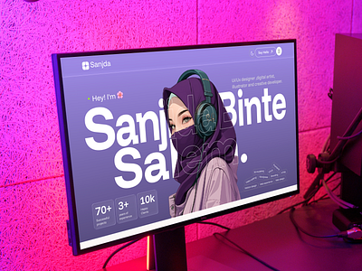 Personal Portfolio – Hero Section Design branding herosection landing page personalportfolio ui ux website
