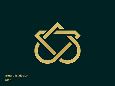 A Modern Geometric Logo Design apparel branding design graphic design illustration jewelry logo luxury vector