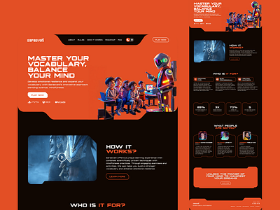 Gamified Language Learning Website Design ai learning website design ai vocabulary app courses learning website edtech platform landing education app design kids learning website learning website design online learning website design study app interface design