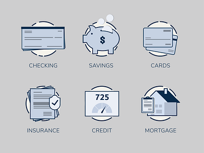 Financial Products Icons [WIP] brand design branding design elements flat graphic design icon design icon set iconography icons illustration illustrator infographic pictogram ui user experience user interface ux uxui vector