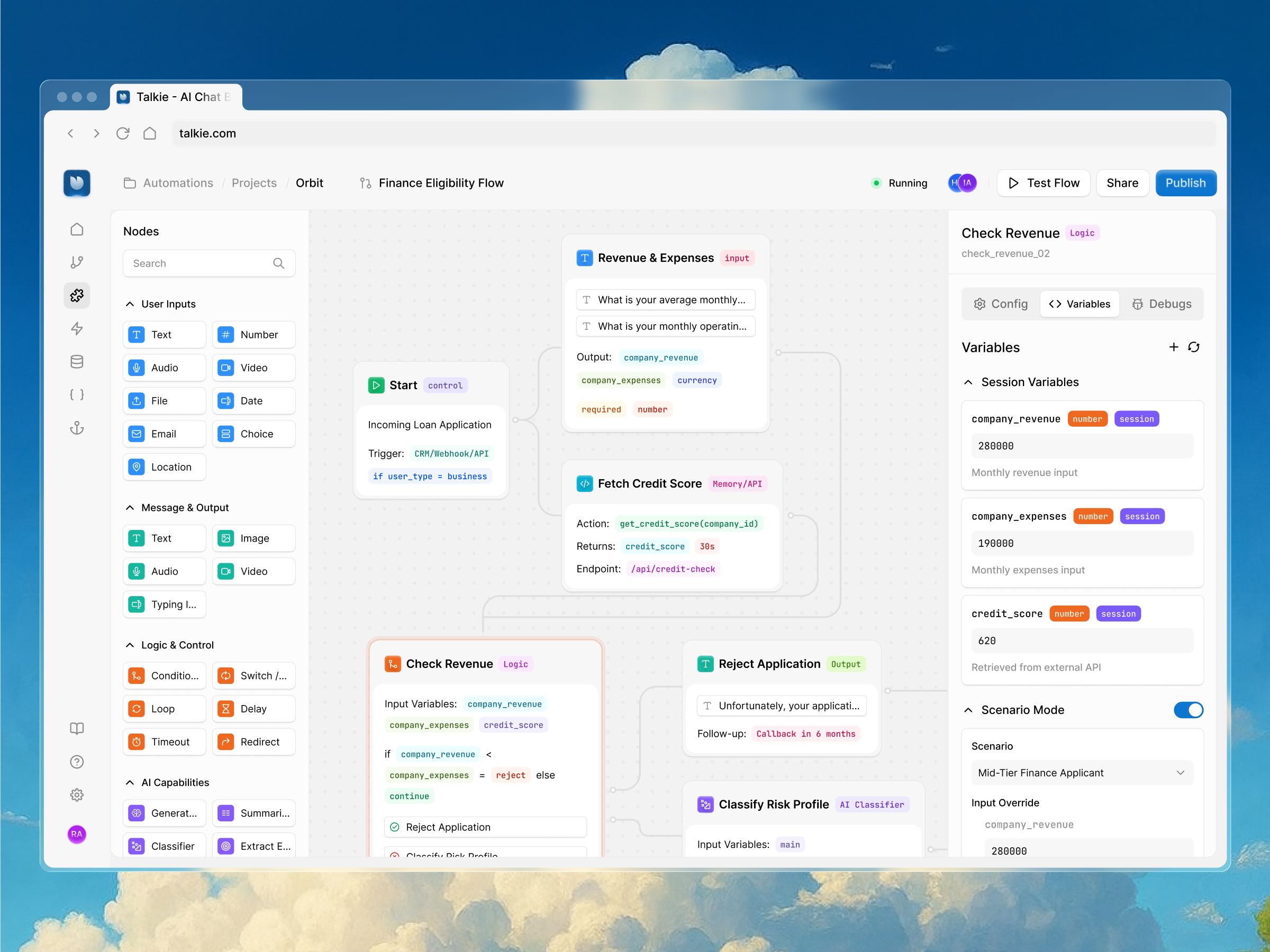 Example of Monthly Subscription Plan