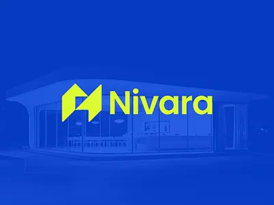 Nivara Real Estate Logo construction logo logobranding logotype minimalist logo modern logo real estate logo visual identity