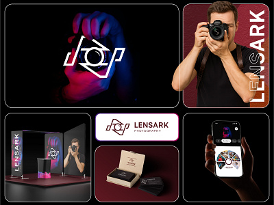 🎥 Lensark — Photography Logo Design Concept abstract logo brand mark branding business logo camera logo creative graphic design lensark logo logo design logo designer logo mark media logo minimal logo modern logo monoline logo photography logo visual identity