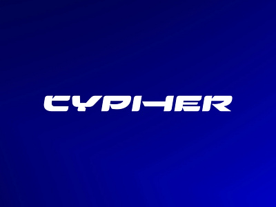 cypher Typography logo blockchian branding cypher logo design logo logo design logo designer logodesign mark startup technology typography logo wordmark
