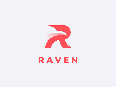 Raven Logo bird logo brand branding design garagephic graphic design illustration logo negative space logo raven raven logo ui ux vector