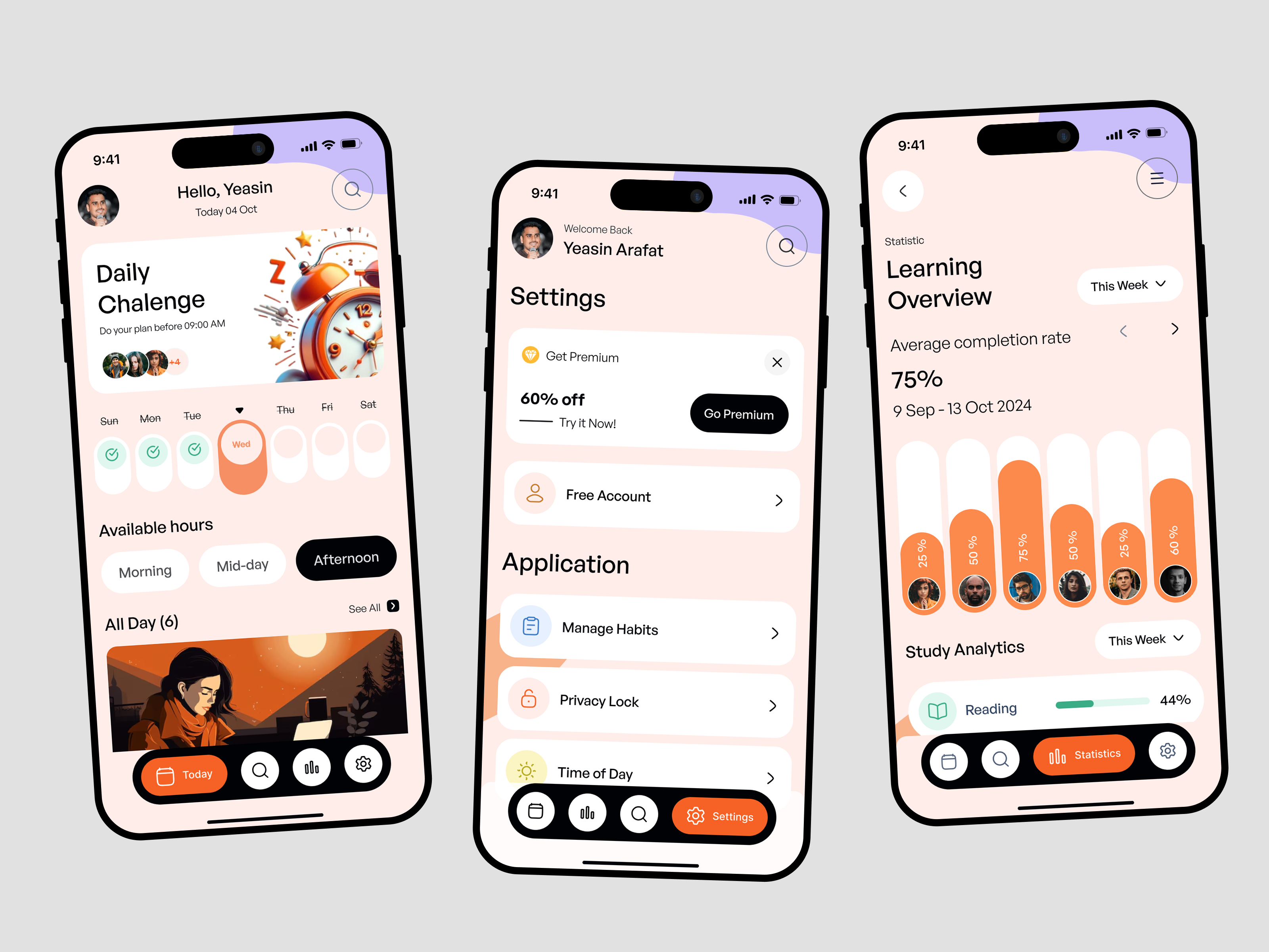 Example of Mobile App Design Concepts & Development