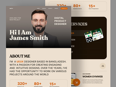 Personal Portfolio Website design homepage landing page personal personal branding personal portfolio portfolio portfolio website web web deisng website