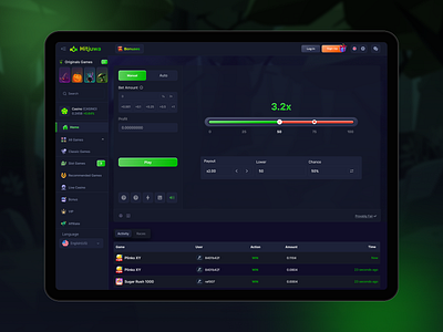 Casino Interface Design casino gambling website casino interface dice page gambling online game slot