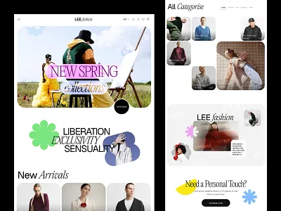 LEE Fashion – E-Commerce Website Design aero aerodesign clean ui cloth page clothing concept ecommerce fashion fashion brand graphic design landingpage minimal product page ui uiux web design website design
