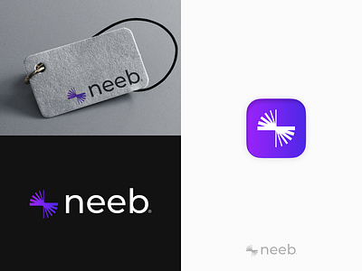Neeb rebranding concept branding design graphic design icon layo logo rebrand saas studio typography