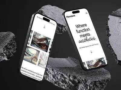 Website for architects architectural studio clean design hero section home page minimalist mobile carousel responsive ui ui design ux ux design web design webdesign website whitespace