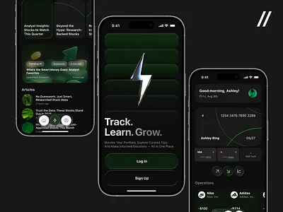 Investment Mobile iOS App Design android business dashboard design finance invest investment ios mobile mobile ui trading ui ux