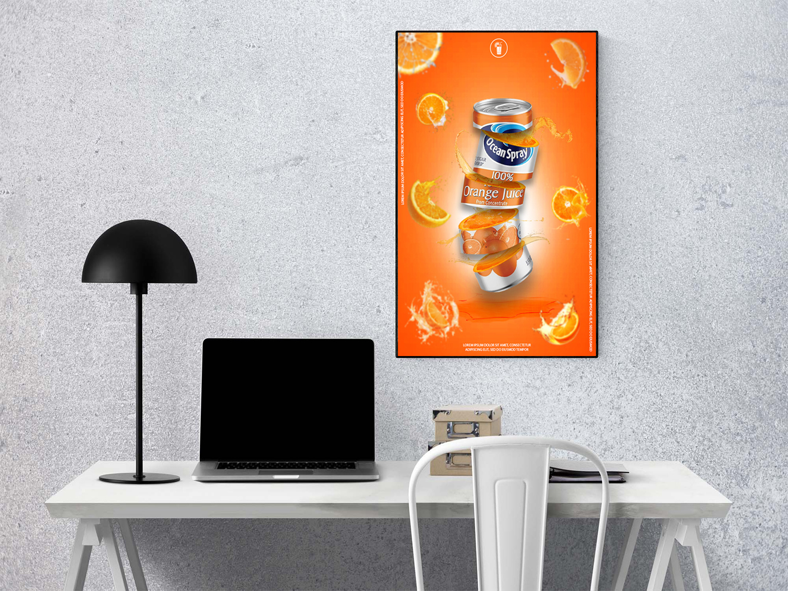 JUICE CAN POSTER DESIGN branding design food graphic design illustration logo post ui ux vector