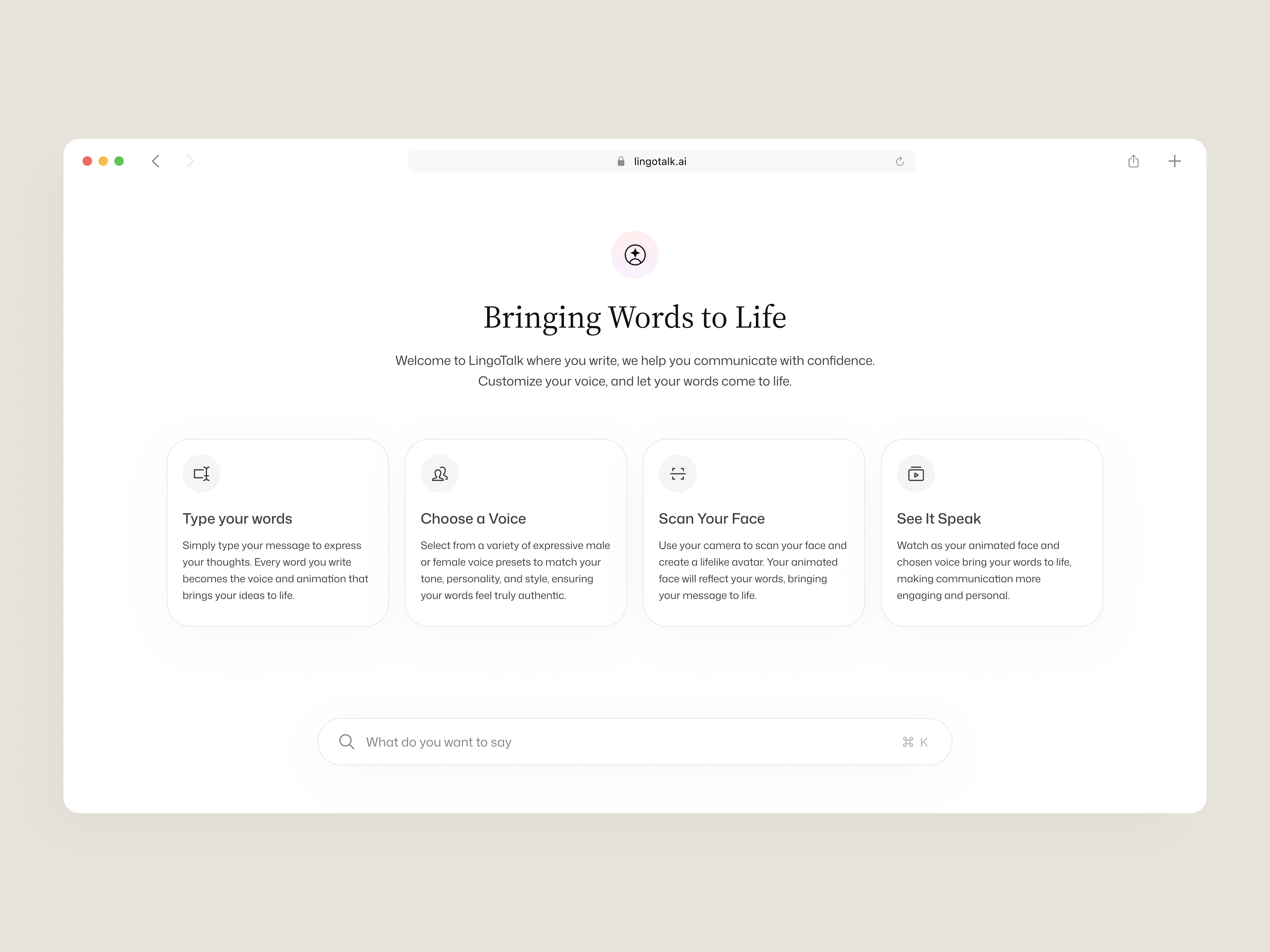 Example of Lingotalk - AI Assistant 🤖