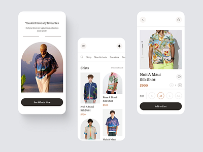 E-commerce Fashion App UI app buy online clothing app design e commerce app ecommerce app fashion app fashion app design fashion e commerce app interface mobile app mobile app design mobile interface mobile ui online shopping online store product design shopping app ui ui uiux