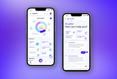 InvestIQ – Wealth Management App UX Case Study 📊💡 finance app finance mobile app finance mobile ui ux finance ui ux investing app investment app investment app ui ux mobile investment app mobile ui ux ui ux