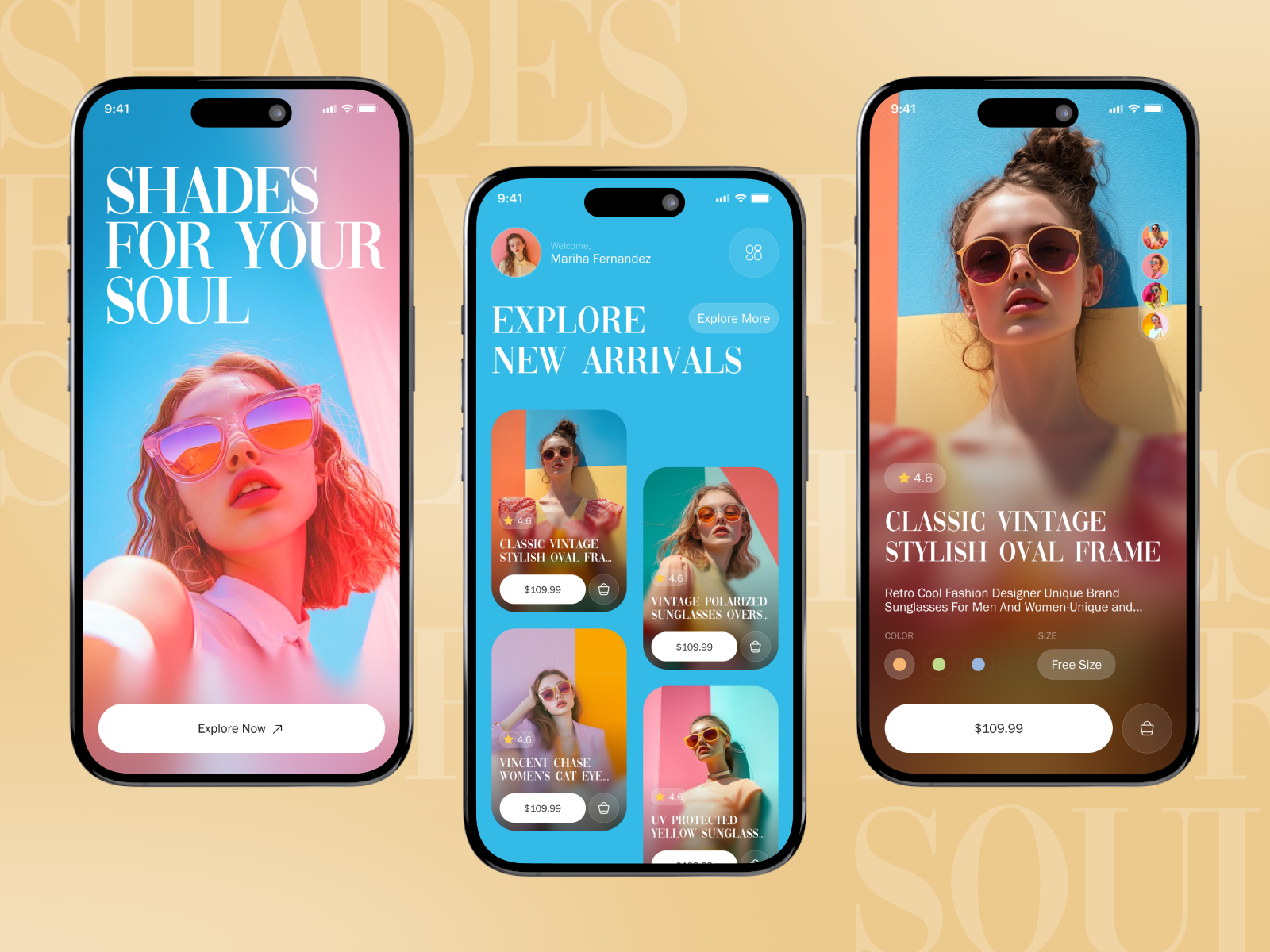 Sunglasses Shopping Mobile App app design ecommerce ecommerce app ecommerce application eyewear ai eyewear app facial recognition fashion app glasses marketplace mobile app mobile app design mobile design mobile ui online shop online store shop app sunglass app sunglasses virtual reality